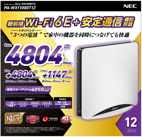 NFC Aterm WX11000T12詳細